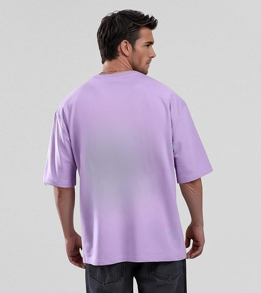 Lavender Oversized Fit Cotton Tshirt