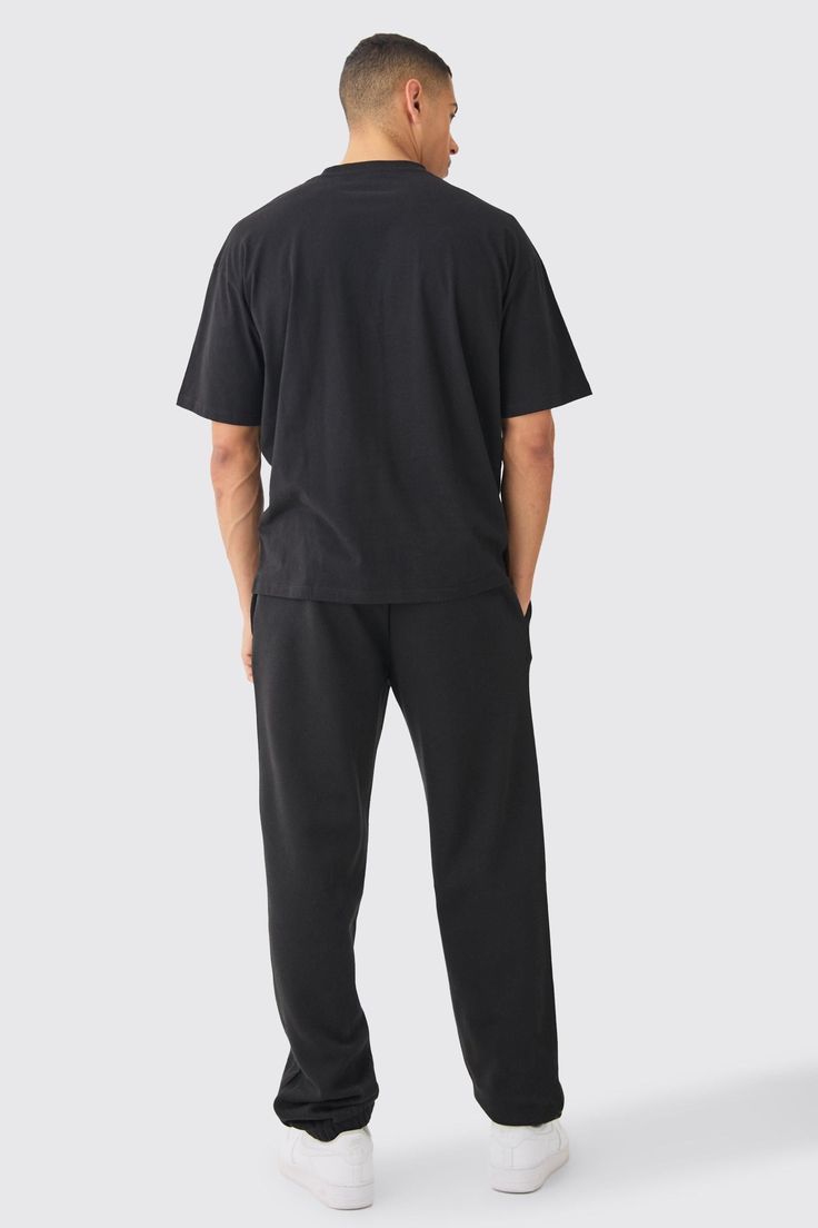 Black Oversized Fit Cotton T-shirt