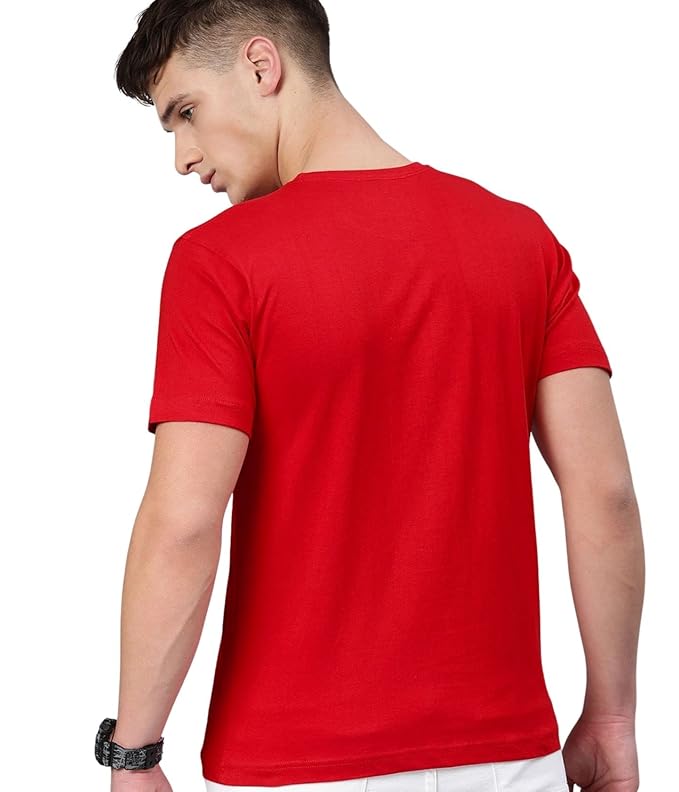 Red Regular Fit Cotton T-shirt