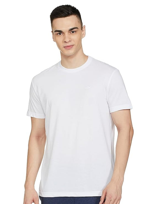 White Regular Fit Cotton T-shirt