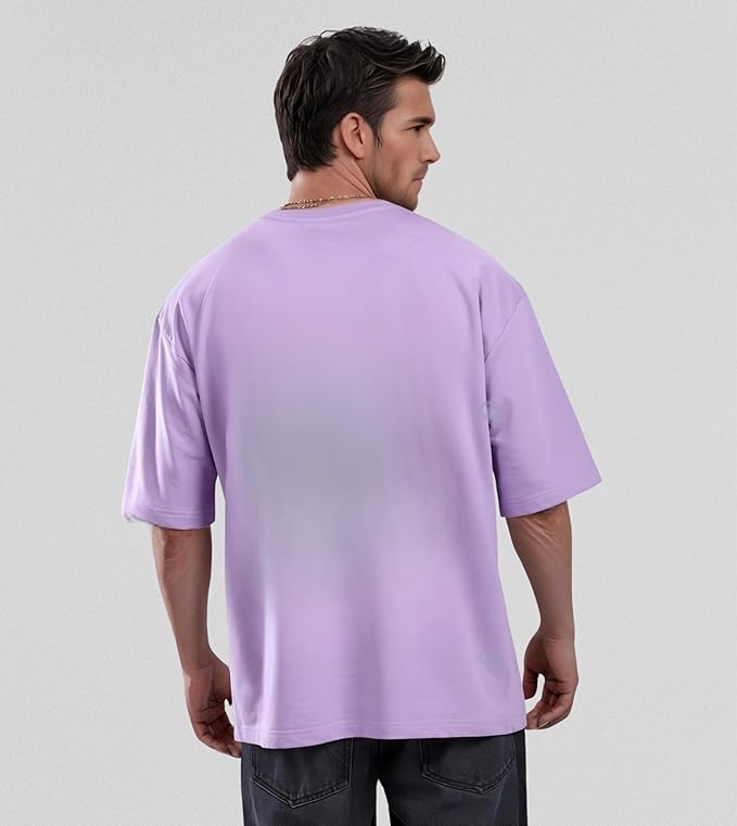 Lavender Oversized Fit Cotton Tshirt