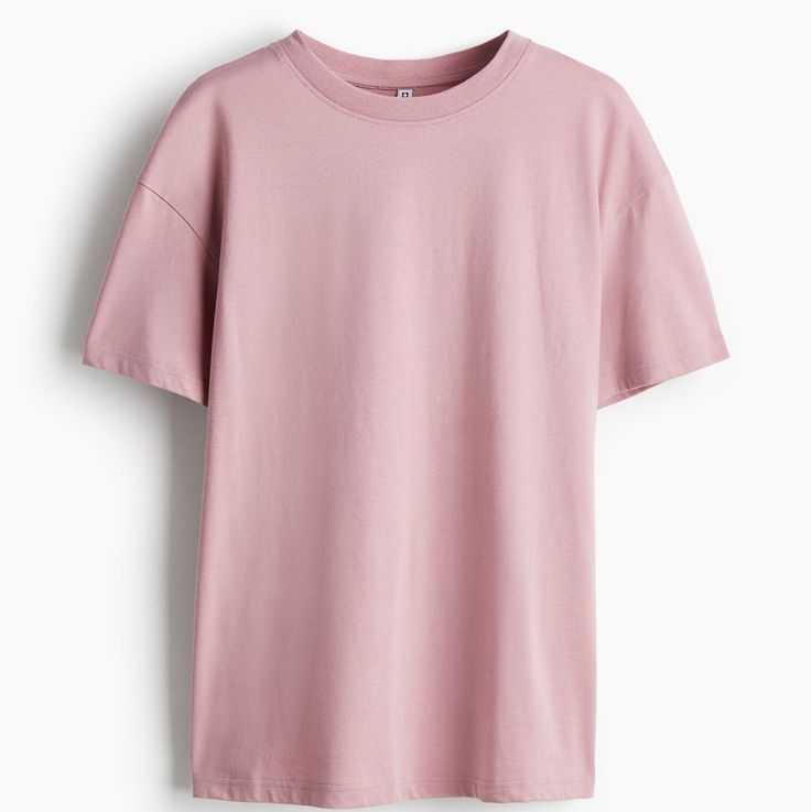 Mauve Oversized Fit Cotton Tshirt
