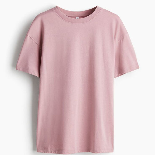 Mauve Oversized Fit Cotton Tshirt